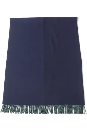 Hermès Pre-owned, Dame, Blå, ONE SIZE, Cashmere, Pre-owned Cashmere trklaeder