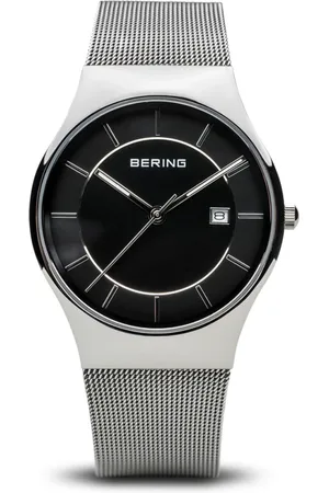 Bering Tilbehør, Herre, Grå, ONE SIZE, Uld, Herreur Classic 38 mm Armbånd Rustfrit Stål 11938-002