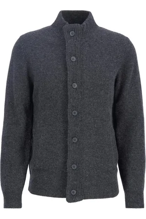 Barbour Strik, Herre, Blå, XL, Uld, Essential Patch Zip Sweater