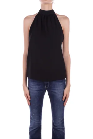Liu Jo Top, Dame, Sort, M, Polyester, Sort top med lynlås bagpå