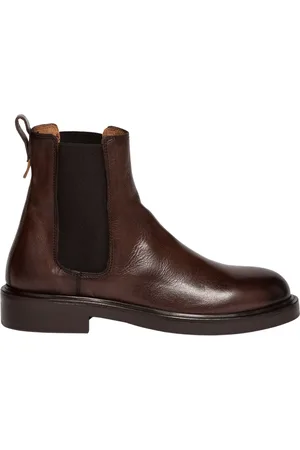 Elia Maurizi Sko, Dame, Brun, 37 EU, Læder, Triple Sole Chelsea Boot i Mørkebrun