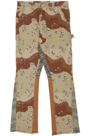 GALLERY DEPT. Bukser, Herre, Brun, W31, Uld, Camo La Flare Bukser `Chocolate Chip`