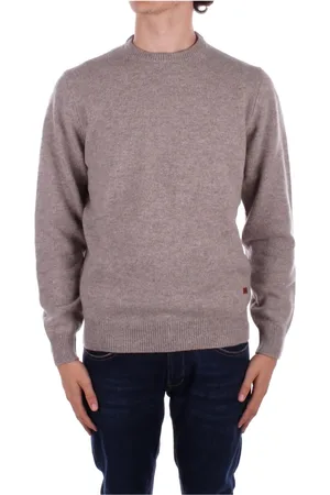 Barbour Strik, Herre, Grå, L, Uld, Logo Front Sweaters