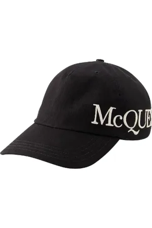 Alexander McQueen Tilbehør, Dame, Sort, ONE SIZE, Bomuld, Bomuld hatte