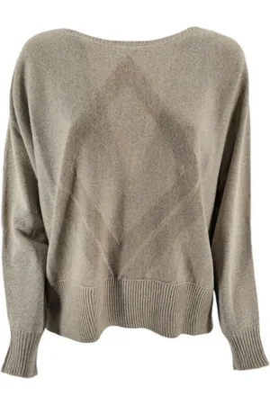 D.EXTERIOR Strik, Dame, Brun, S, Lurex Sand Sweater