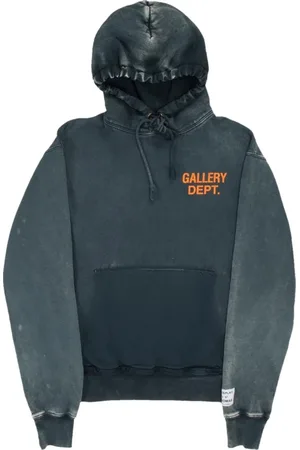 GALLERY DEPT. Sweathshirts & Hoodies, Herre, Blå, XL, Slidt Vendbar Hættetrøje 