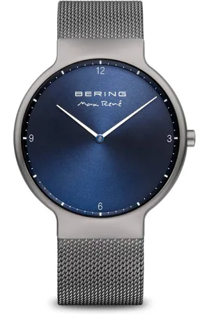 Bering Tilbehør, Herre, Grå, ONE SIZE, Uld, Herreur Max René 40 mm Armbånd Rustfrit Stål 15540-077