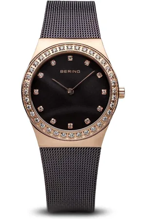 Bering Tilbehør, Dame, Gul, ONE SIZE, Kvinders keramisk ur 35 mm armbånd rustfrit stål, keramik 32435-999