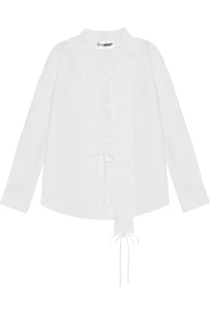 Opéra Sport Bluser & Skjorter, Dame, Hvid, XS, Bomuld, Bomuldsskjorte med fransk-skandinavisk fusionstil
