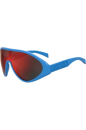 Moschino Tilbehør, unisex, Blå, ONE SIZE, Blå Resin Unisex Solbriller