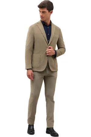 Boglioli Jakkesæt, Herre, Brun, 2XL, Garment Dyed Corduroy K-Suit