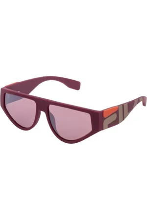 Fila Tilbehør, unisex, Rød, 57 MM, Rød injiceret unisex solbrille