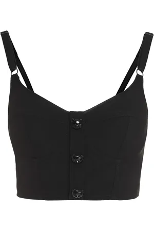Moschino Top, Dame, Sort, S, Uld, Knap Crop Top