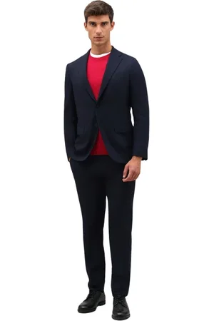 Boglioli Jakkesæt, Herre, Blå, 3XL, Uld, Superlight Flannel B-Line Suit