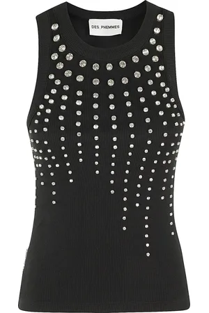 Des Phemmes Top, Dame, Sort, M, Kold Farve Tank Top