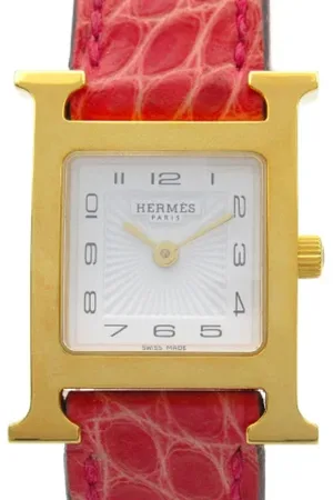 Hermès Pre-owned, Dame, Hvid, ONE SIZE, Pre-owned Laeder watches
