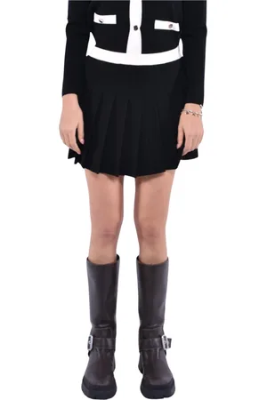 Max Mara Nederdel, Dame, Sort, S, Polyester, Elegant Sort Nederdel