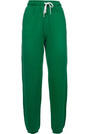 Ralph Lauren Bukser, Dame, Grøn, XS, Bomuld, Joggingbukser med ikonisk logo