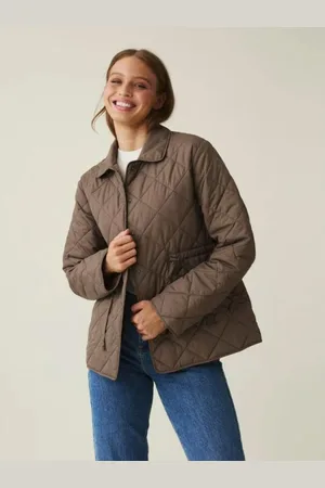 Lexington Jakke, Dame, Brun, M, Uld, Quiltet jakke med Shelia-stil