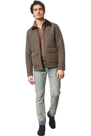 Lexington Jakke, Herre, Brun, 2XL, Uld, Quiltet jakke til stilfuldt look
