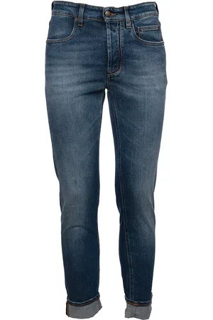 Siviglia Jeans, Herre, Blå, W33, Bomuld, Bomuld Marotta Bukser med 5 Lommer