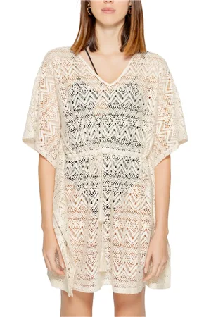 VERO MODA Kjole, Dame, , M, Polyester, V-Neck Kortærmet Kjole