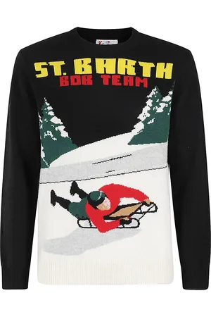 MC2 SAINT BARTH Strik, Herre, Flerfarvet, 2XL, Klassisk Crewneck Sweater