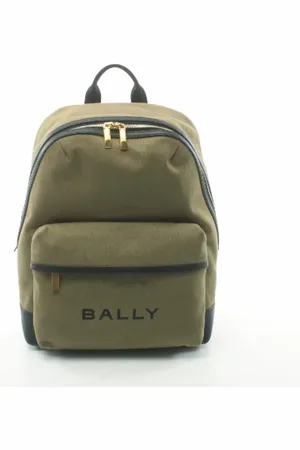 Bally Pre-owned, Herre, Sort, ONE SIZE, Pre-owned Canvas rygsaekke
