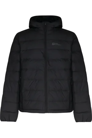 Jack Wolfskin Jakke, Herre, Sort, 2XL, Nylon, Sort Nylon Lynlås Hættejakke