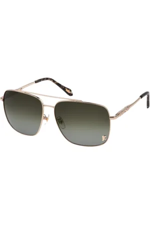 Roberto Cavalli Tilbehør, unisex, Gul, 61 MM, Gylden Metal Unisex Solbriller