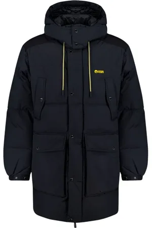 Ciesse Frakke, Herre, Sort, XS, Bomuld, Canada - Lang Unisex Dunjakke Sort 4 Lommer MED Aftagelig Hætte 100%