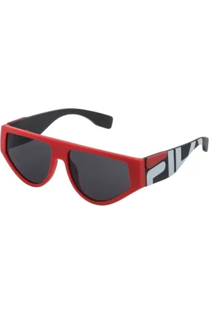 Fila Tilbehør, unisex, Rød, 57 MM, Rød injiceret unisex solbrille