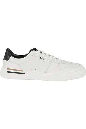 HUGO BOSS Sko, Herre, Hvid, 44 EU, Læder, Moderne Clint Tenn Itvp Sko