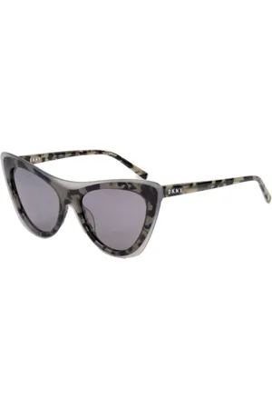 DKNY Tilbehør, Dame, Flerfarvet, 54 MM, Brun og grå acetat solbrille