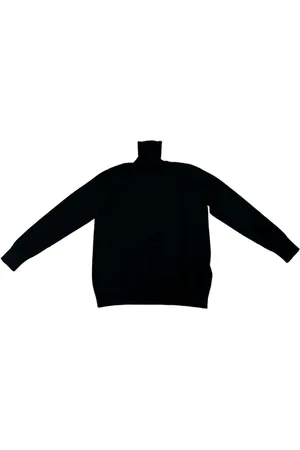 FAY Strik, Dame, Sort, L, Højhalset Langærmet Top