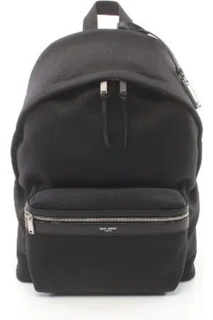 Saint Laurent Pre-owned, Dame, Sort, ONE SIZE, Pre-owned Canvas rygsaekke