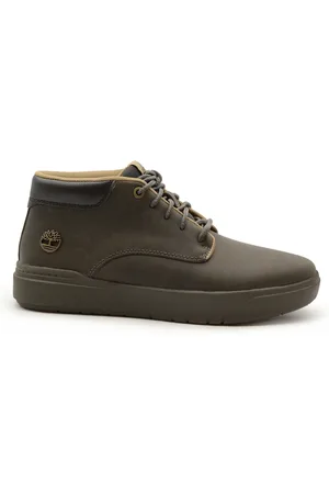 Timberland Sko, Herre, Grå, 45 EU, Læder, Grå Læderstøvler Moderne Design