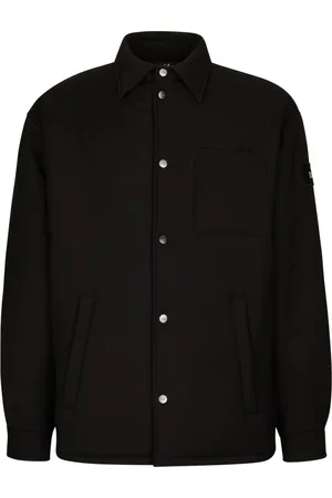 add Jakke, Herre, Sort, 3XL, Uld, Oversize Skjorte I Tecnoflannel