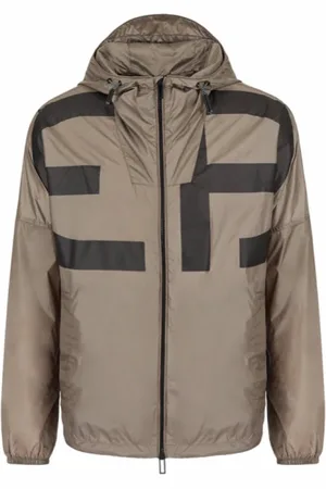 Emporio Armani Jakke, Herre, , L, Nylon, Nylon Hættetrøje med Logo