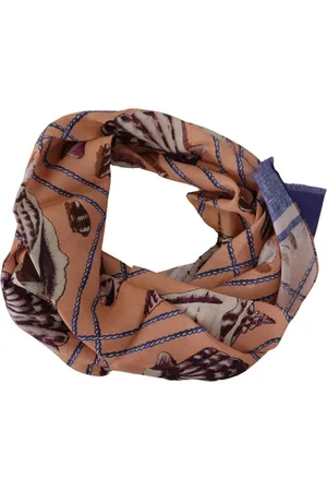 Dolce & Gabbana Tilbehør, Herre, Flerfarvet, ONE SIZE, Silketørklæde med blomstermønster - Beige