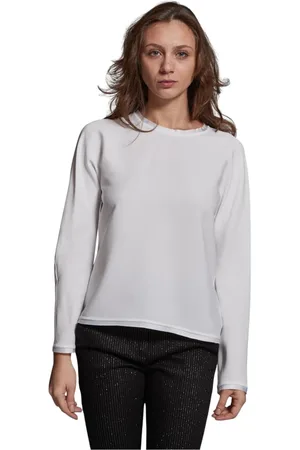 caliban Top, Dame, Hvid, L, Rundhalset Skjorte