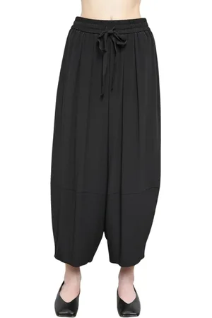 MEIMEIJ Bukser, Dame, Sort, S, Brede ben Crepe de Chine bukser