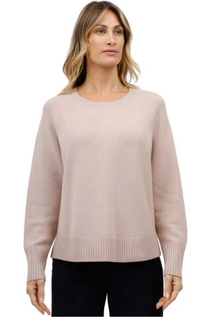Gran Sasso Strik, Dame, Lyserød, M, Rundhalset sweater