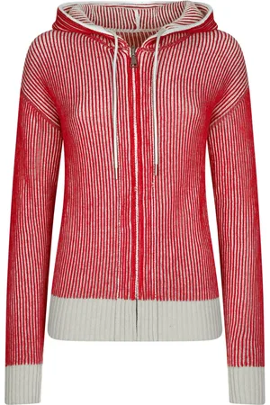 add Strik, Dame, Rød, XS, Uld, Cardigan I Dobbeltsidet RIB
