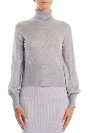 Alessia Santi Strik, Dame, Grå, S, Uld, Grå Sweaters til Kvinder