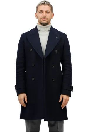 L.B.M. 1911 Frakke, Herre, Blå, XL, Uld, Uld Jersey Frakke