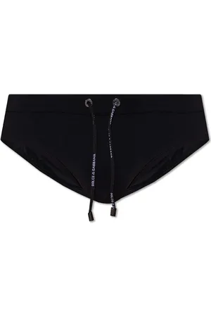 Dolce & Gabbana Badetøj, Herre, Sort, S, Svømmebukser med logo