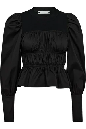 Co`Couture Bluser & Skjorter, Dame, Sort, S, Bomuld, Elegant Sort Bustier Bluse