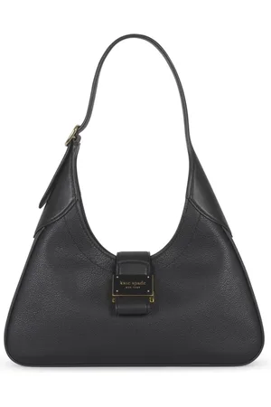 Kate Spade Taske, Dame, Sort, ONE SIZE, Uld, Sort skuldertaske med Nouveau-stil