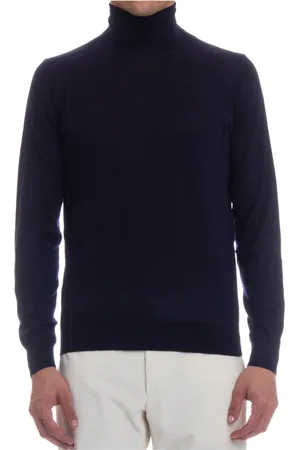 COLOMBO Strik, Herre, Blå, 6XL, Cashmere, Blå Cashmere Silke Sweater